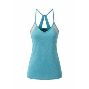 Patagonia Womens Medium Teal Racerback Tank Top Athletic Yoga Built In Bra